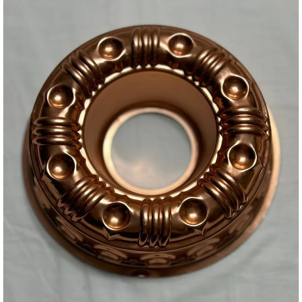 Vintage Copper Toned Aluminum Jello Cake Molds Set of 3 Wall Decor Kitchenware